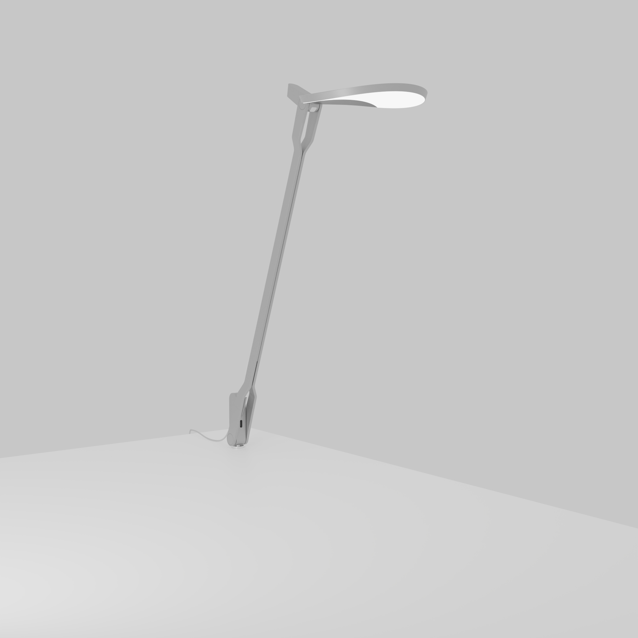 Splitty Pro Gen 2 16.75 inch 7.00 watt Silver Desk Lamp Portable Light, Through-Table Mount